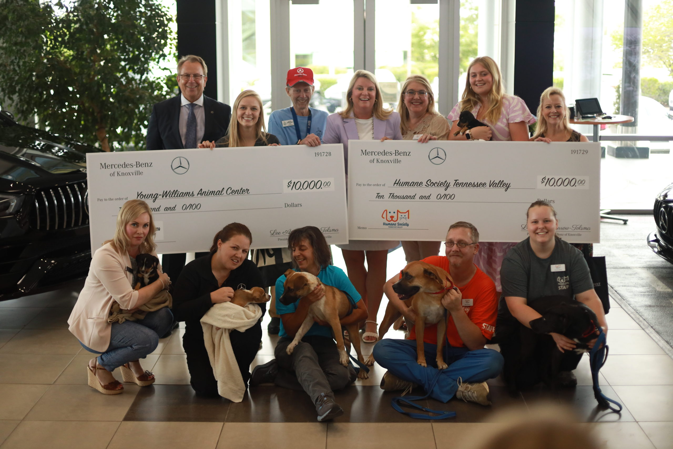 Featured image for “Furrow Automotive Group’s Mercedes-Benz of Knoxville donates $20K to help homeless pets”