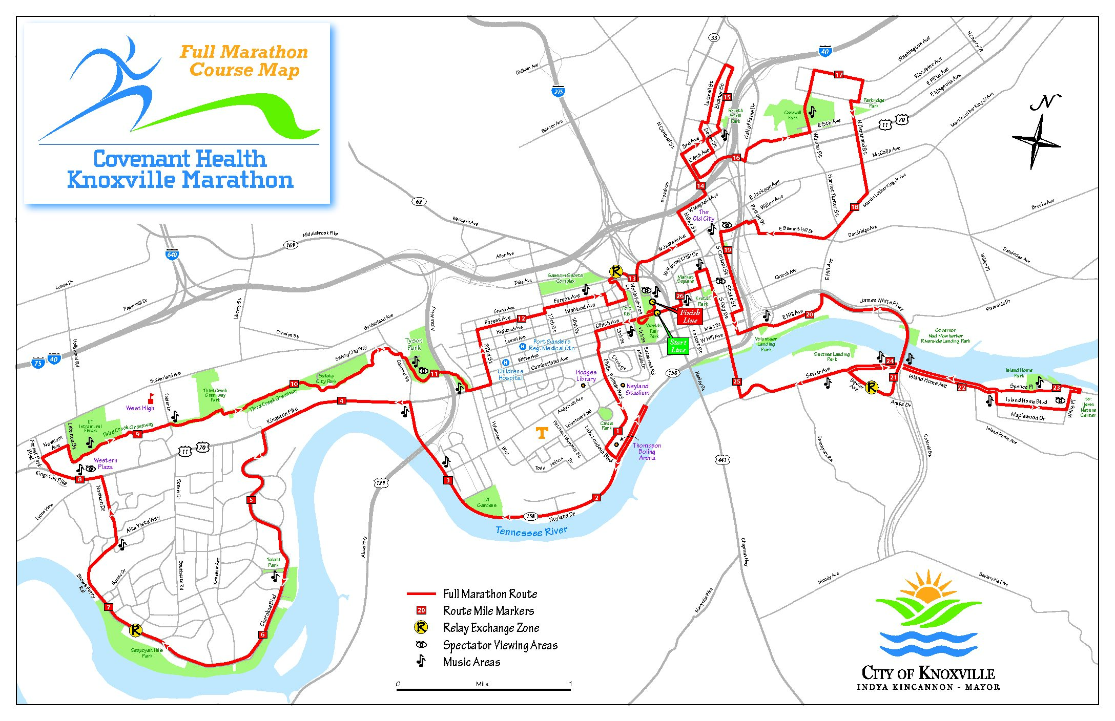 Featured image for “Covenant Health Knoxville Marathon announces road closures along race routes”