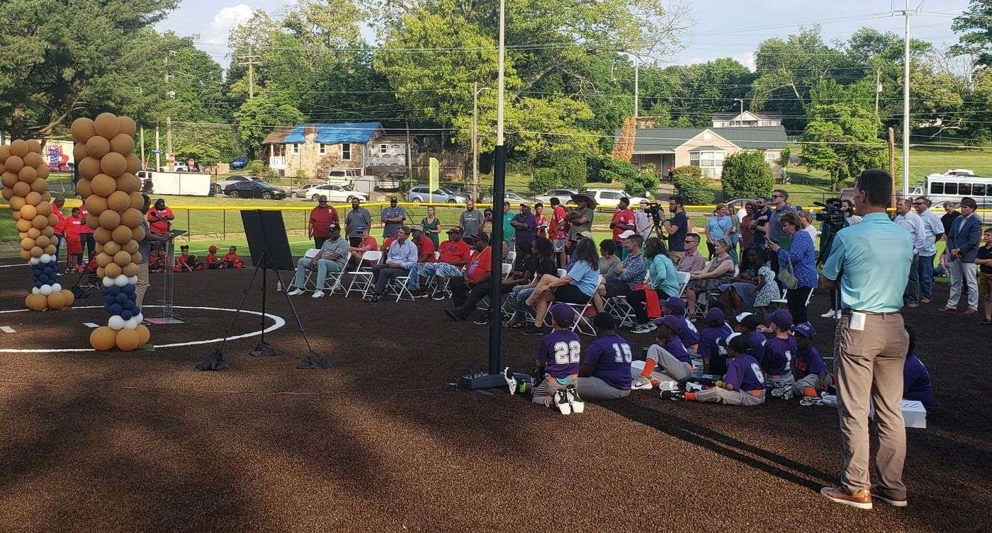 Claude Walker Ball Park officially opened Thursday in East Knoxville